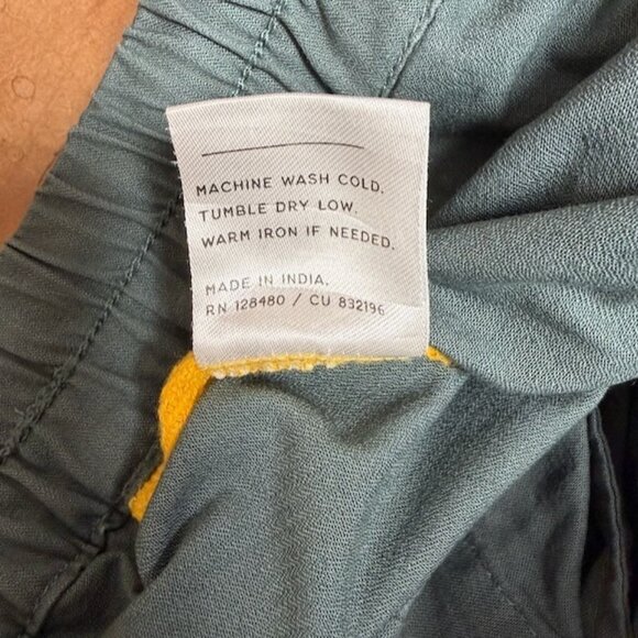 Pact Womens Organic Daily Twill Drawstring Pull On Utility Pants Size M Green - Picture 13 of 13